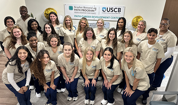 24 USCB sophomores in the nursing program on their first day of class