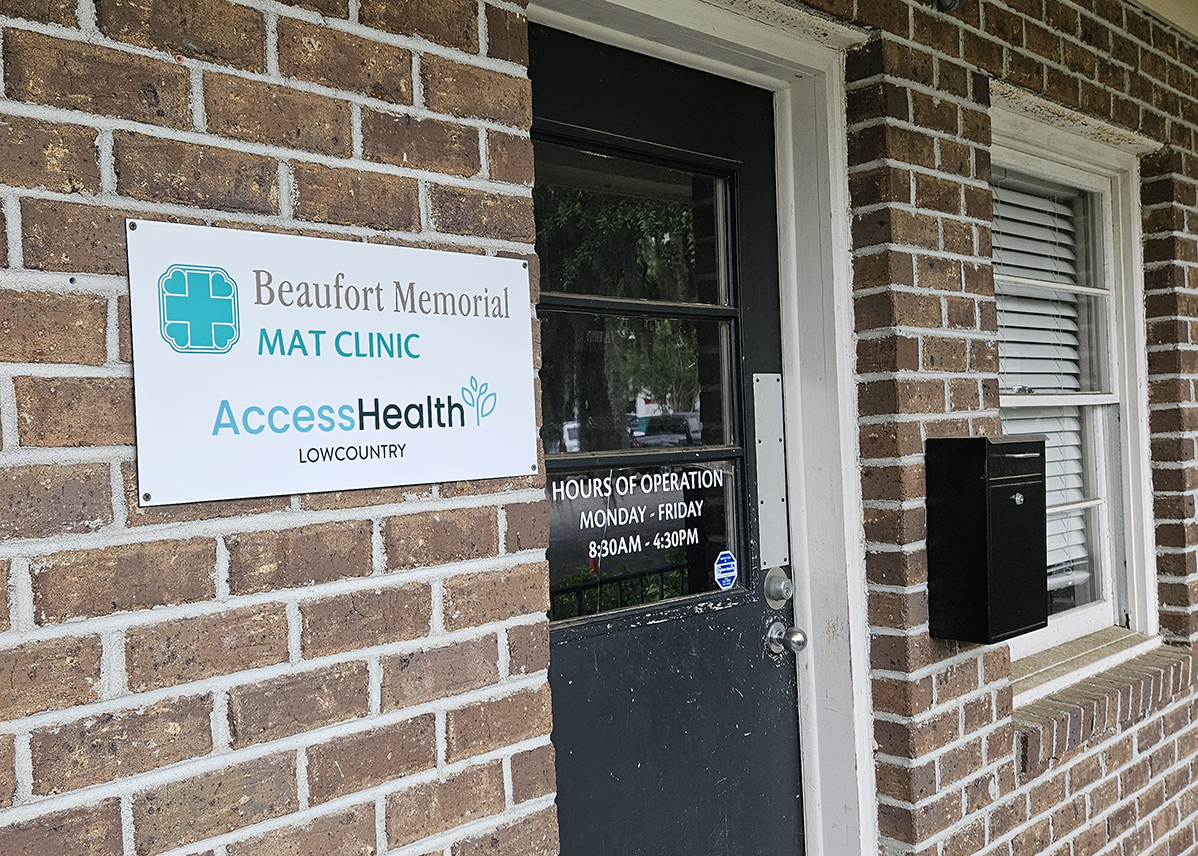 Beaufort Memorial MAT Clinic door and signage