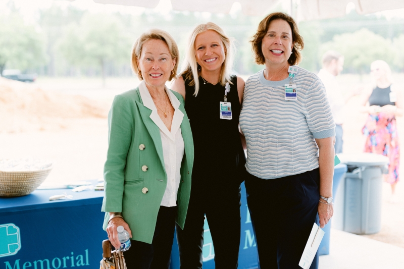 Becky Sprecher, Beaufort Memorial Foundation Vice-Chair, Katie Hucks and Elizabeth Hewell