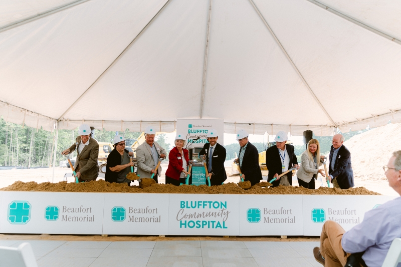 Hospital, community and board leaders 'break ground' on the Bluffton Community Hospital