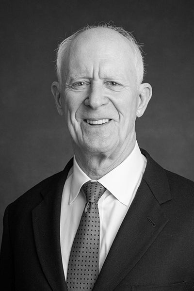 Professional black and white headshot of Steve Marbut