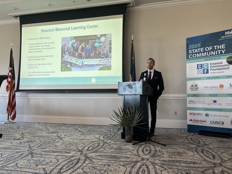 Russell Baxley presents at the 2025 Beaufort State of the Community