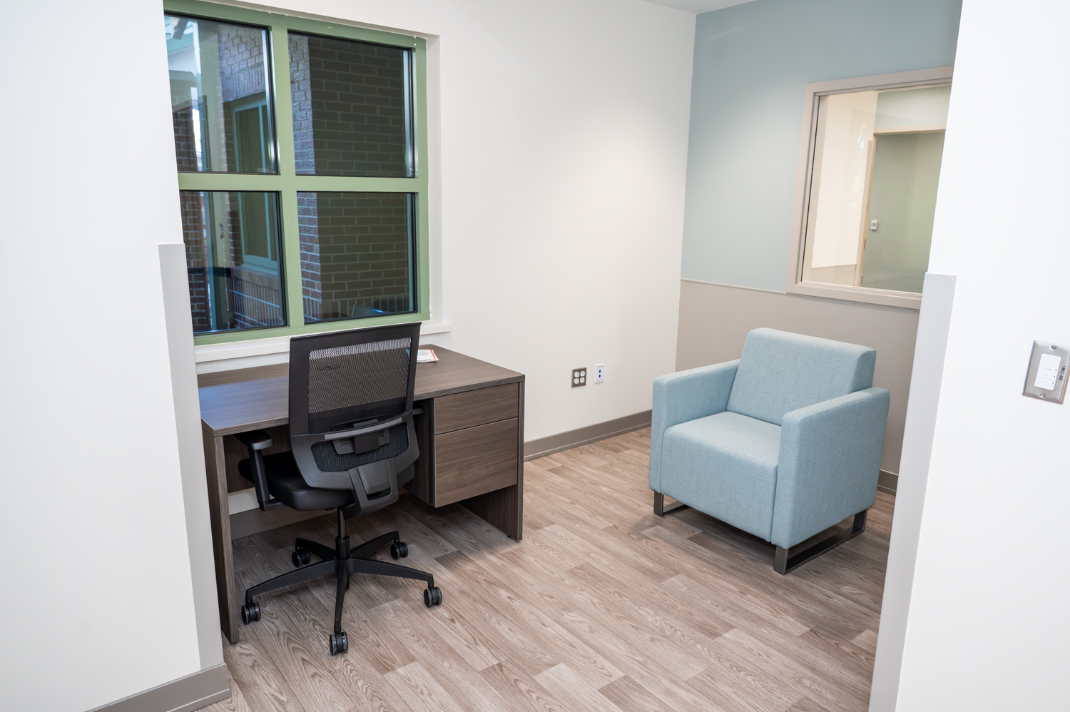 A view inside the consult room at the Beaufort Memorial Evaluation and Assessment Unit