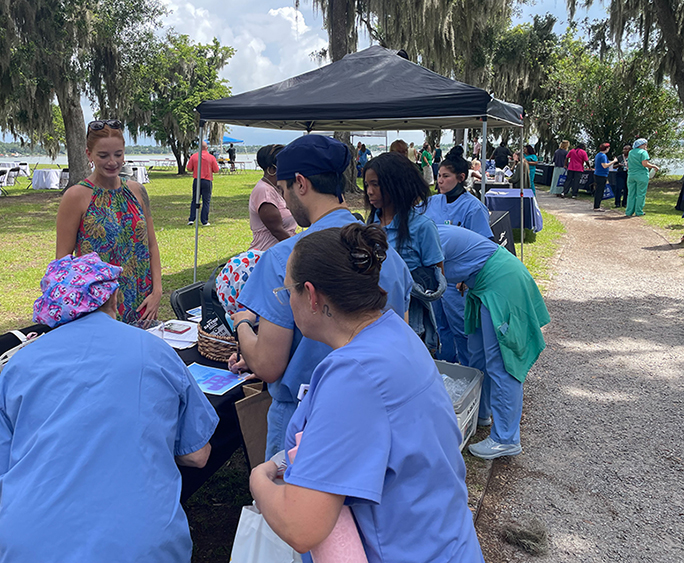 Beaufort Memorial employees explore housing options at a housing expo in Kate Gleason Park on June 12, 2025