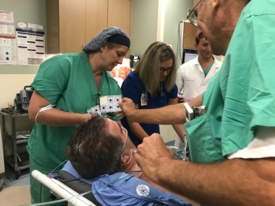 Image from a drill for heart attack care