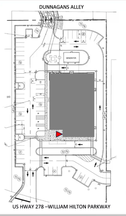 Preliminary site plan for Beaufort Memorial Emergency and Urgent Care on Hilton Head Island