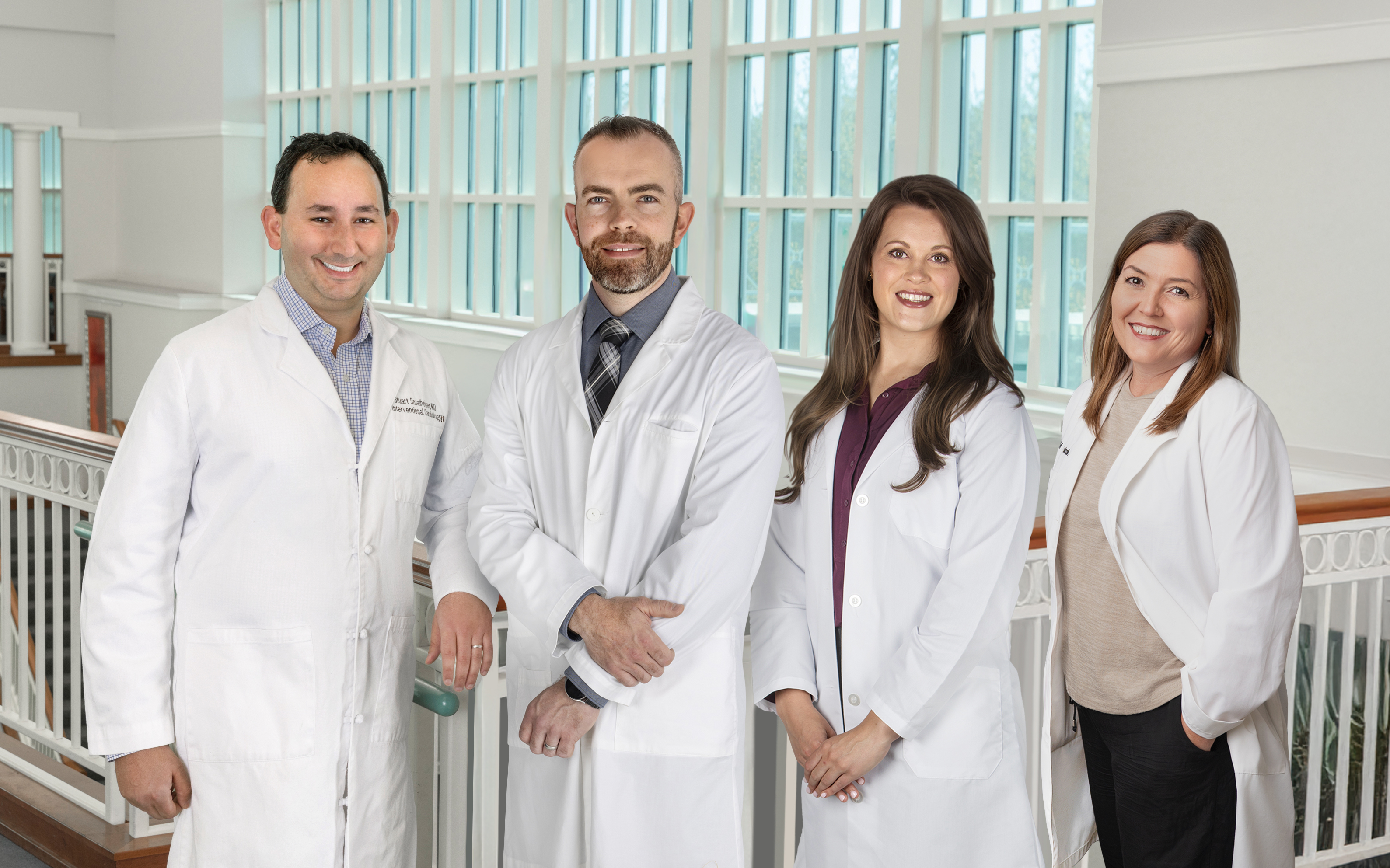 Beaufort Memorial Heart Care team - Dr. Smalheiser, Dr. O'Neill, Tara Kay and Nicole Gray