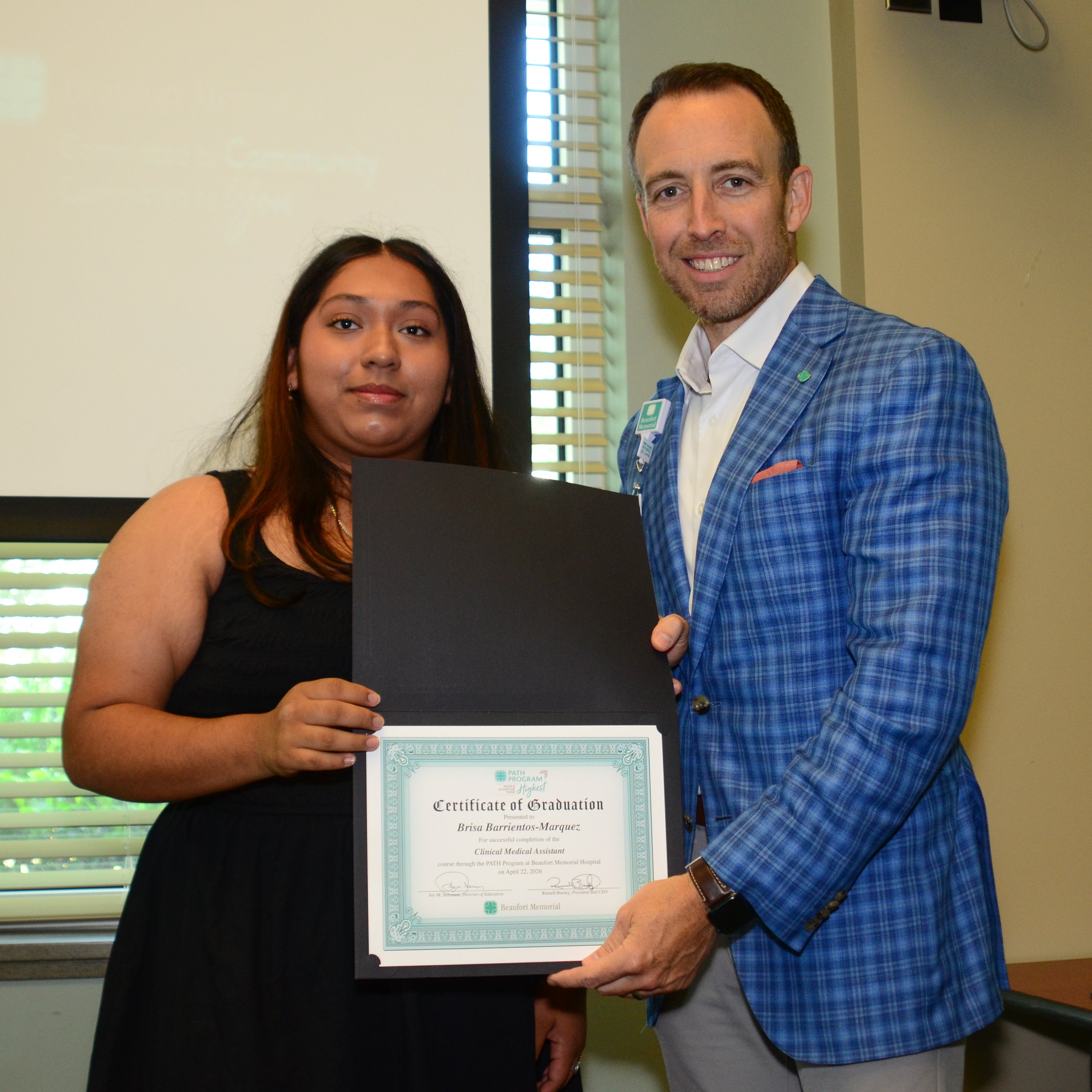 Brisa Barrientos-Marquez and Russell Baxley