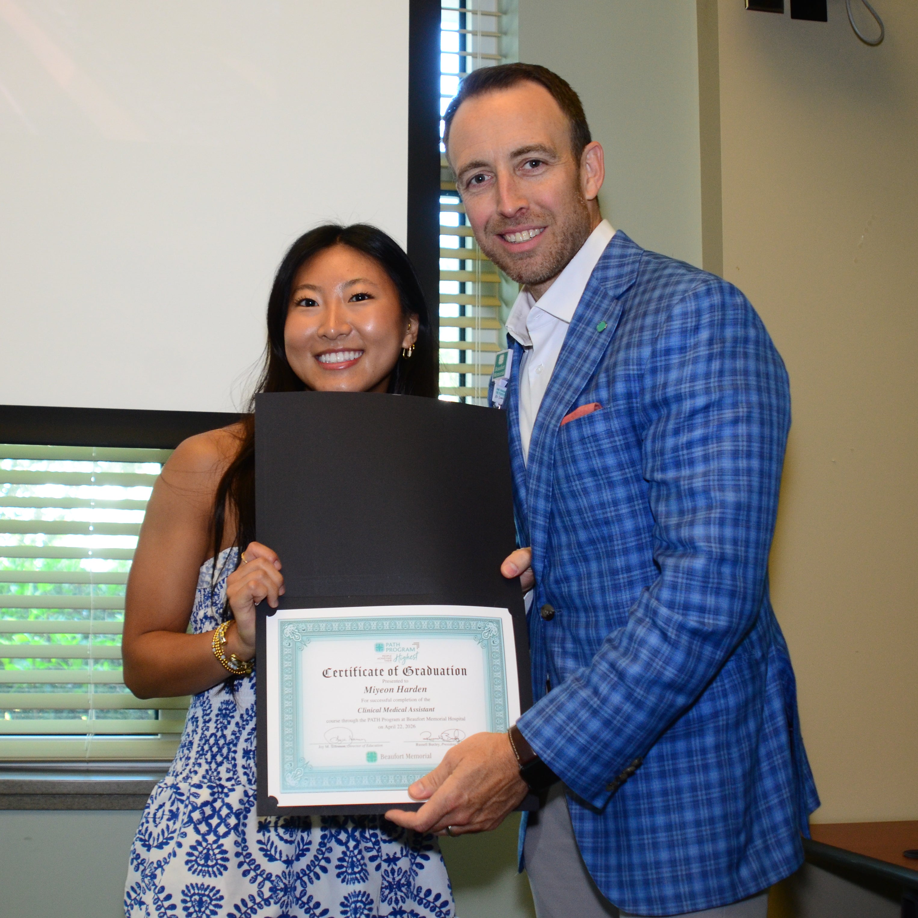 Miyeon Harden and Russell Baxley