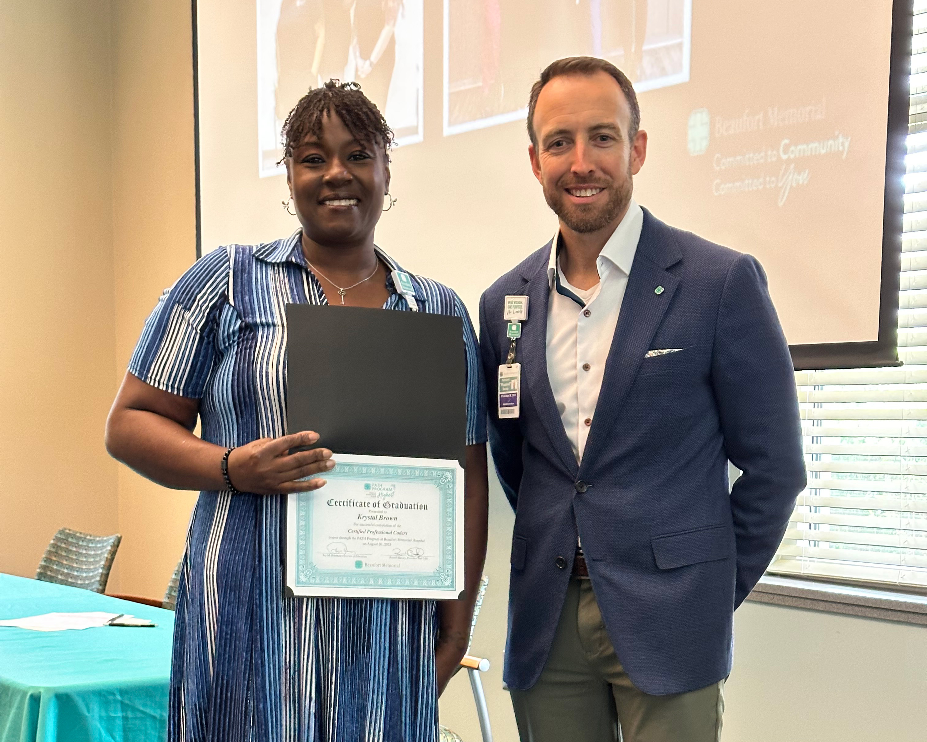 Krystal Brown and Russell Baxley