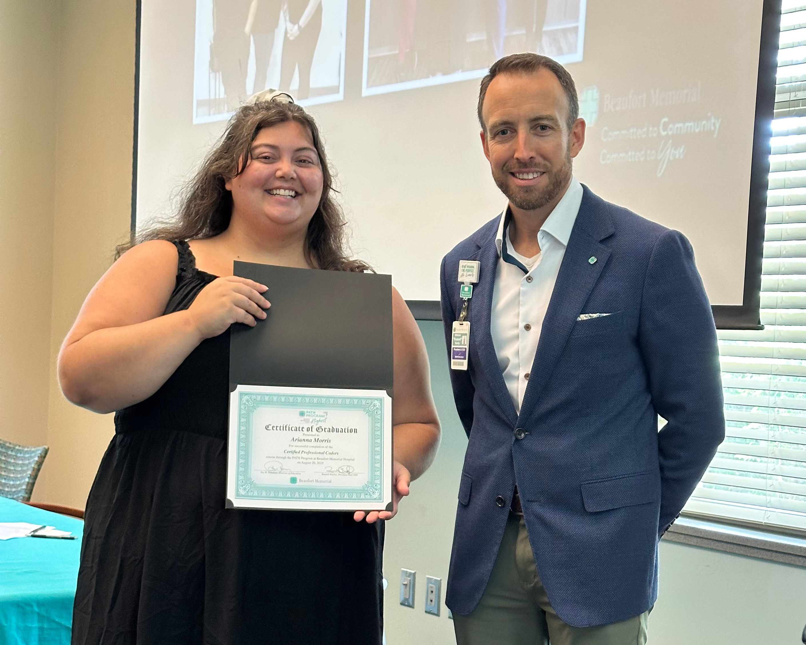 Arianna Morris and Russell Baxley