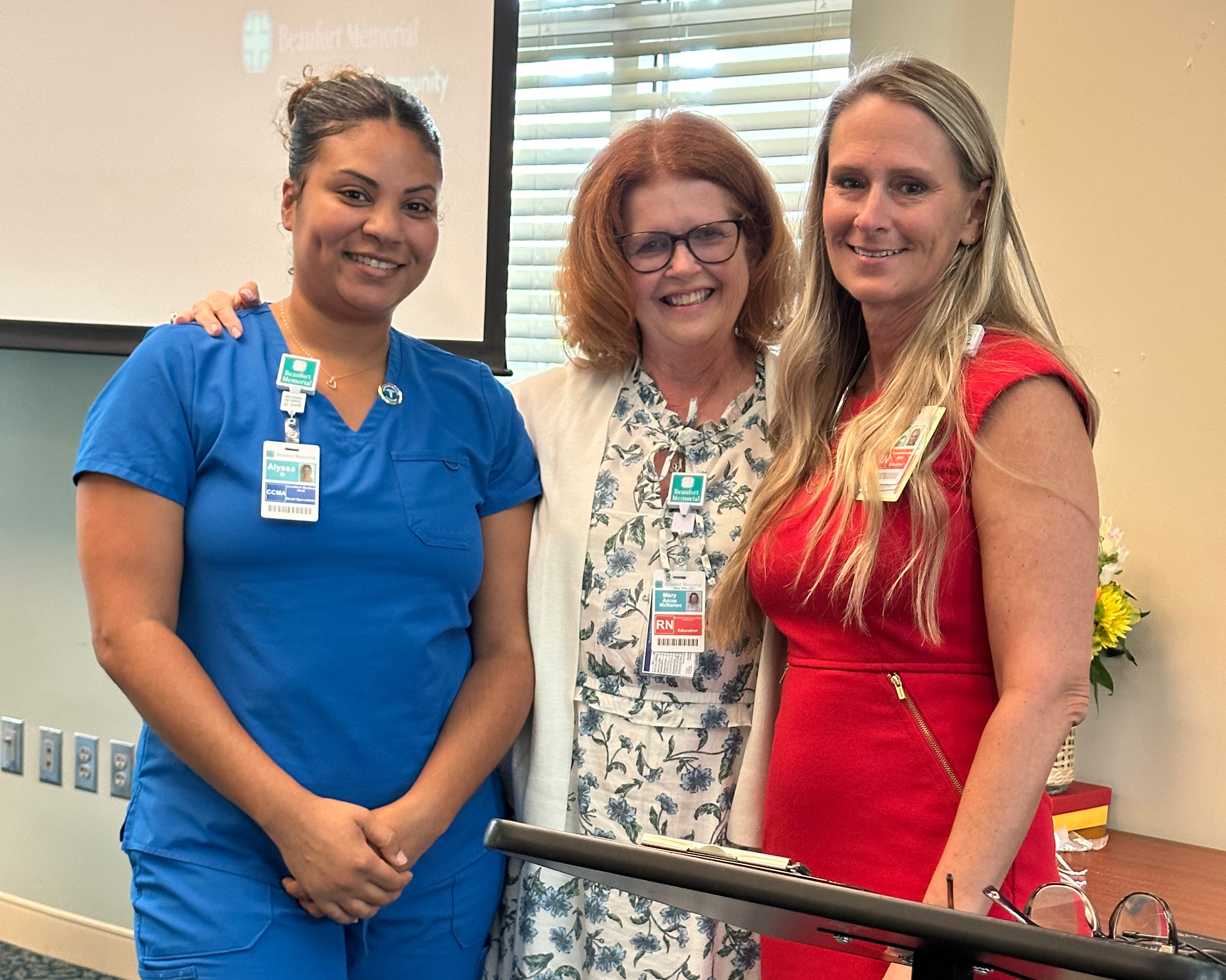 Alyssa Morgan, CCMA with Mary Anne McNamee and Melissa Bramblett