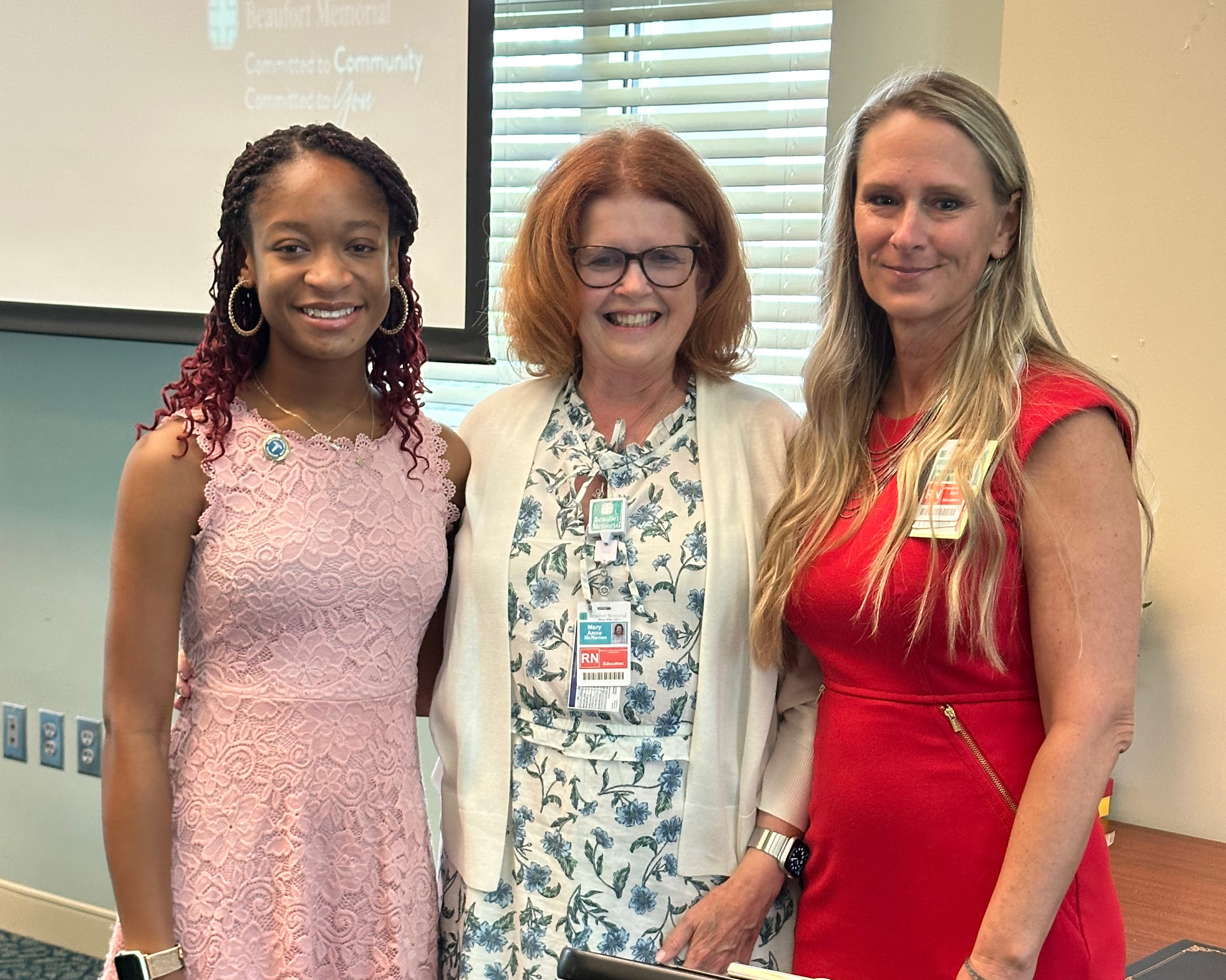 Alani Crawford, CPCT, Mary Anne McNamee, RN and Melissa Bramblett, RN