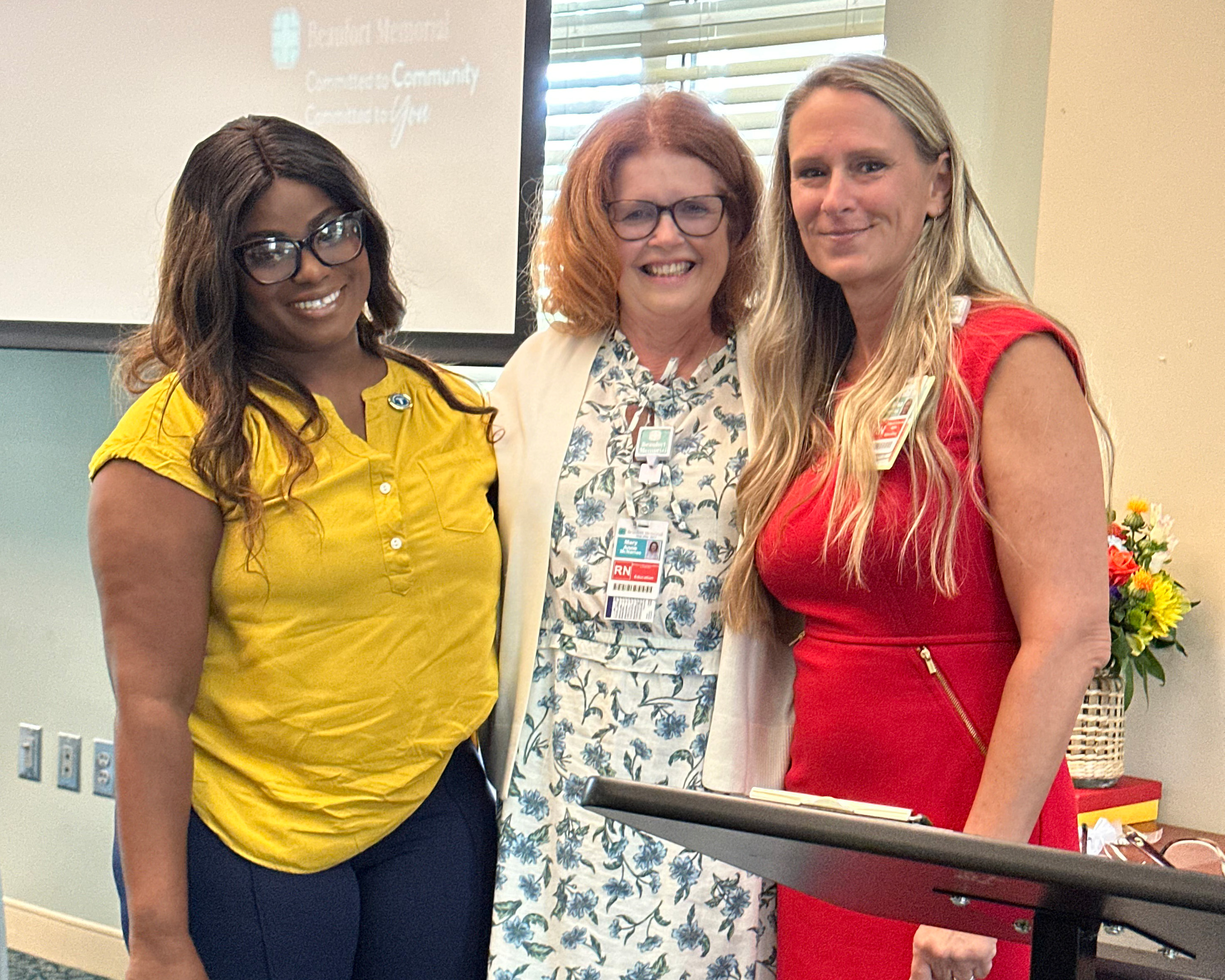 Tamara Thompson-Graham, CPCT, Mary Anne McNamee, RN and Melissa Bramblett, RN