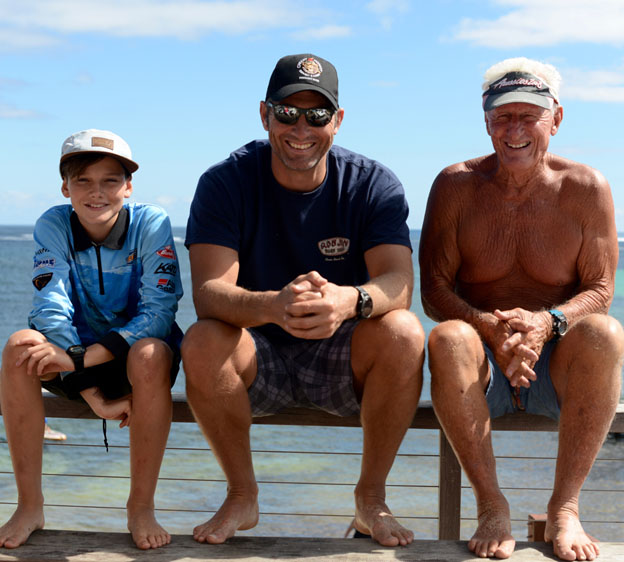 three male generations of a family