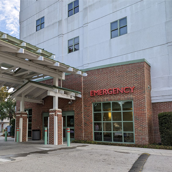 Exterior of the Beaufort Memorial Pratt Emergency Center