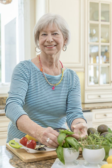 selecting fresh herbs