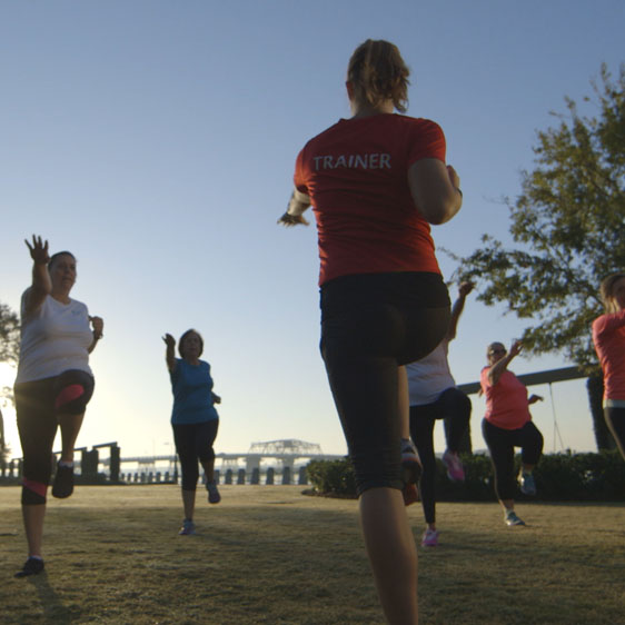 morning exercise class