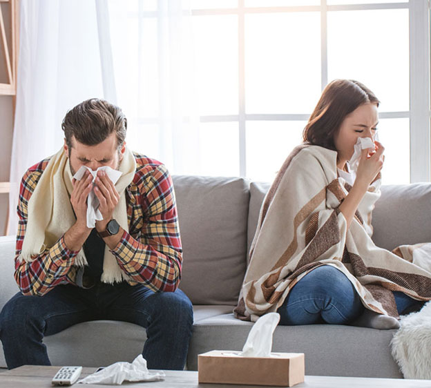 couple with flu