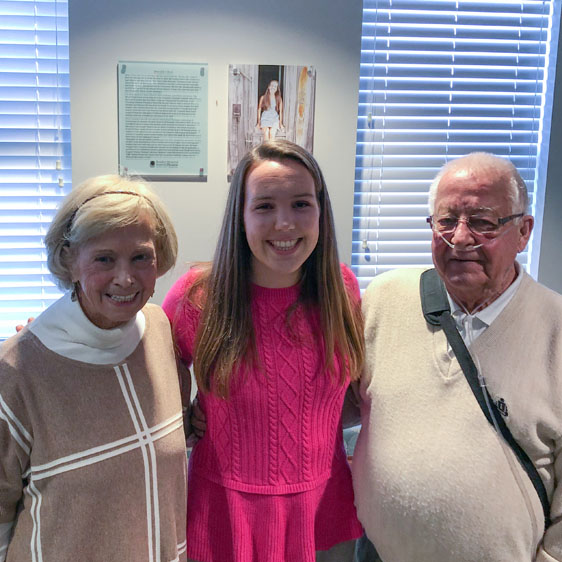 Meredith with members of her church