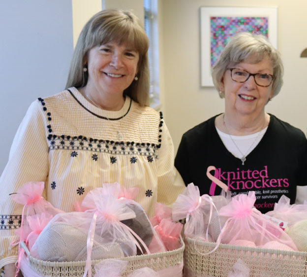 Knitted Knockers delivery to Beaufort Memorial