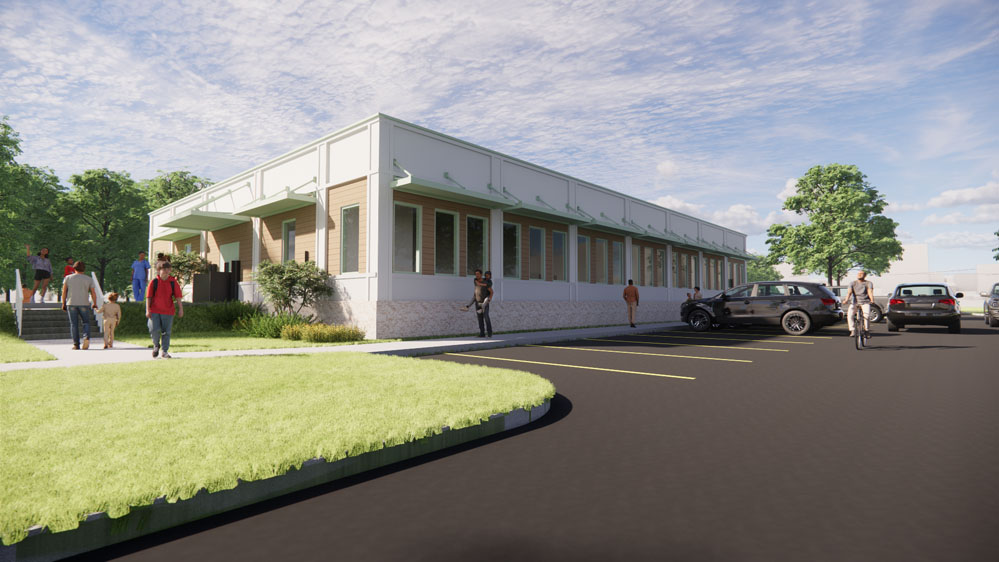 A rendering of the new childcare development center
