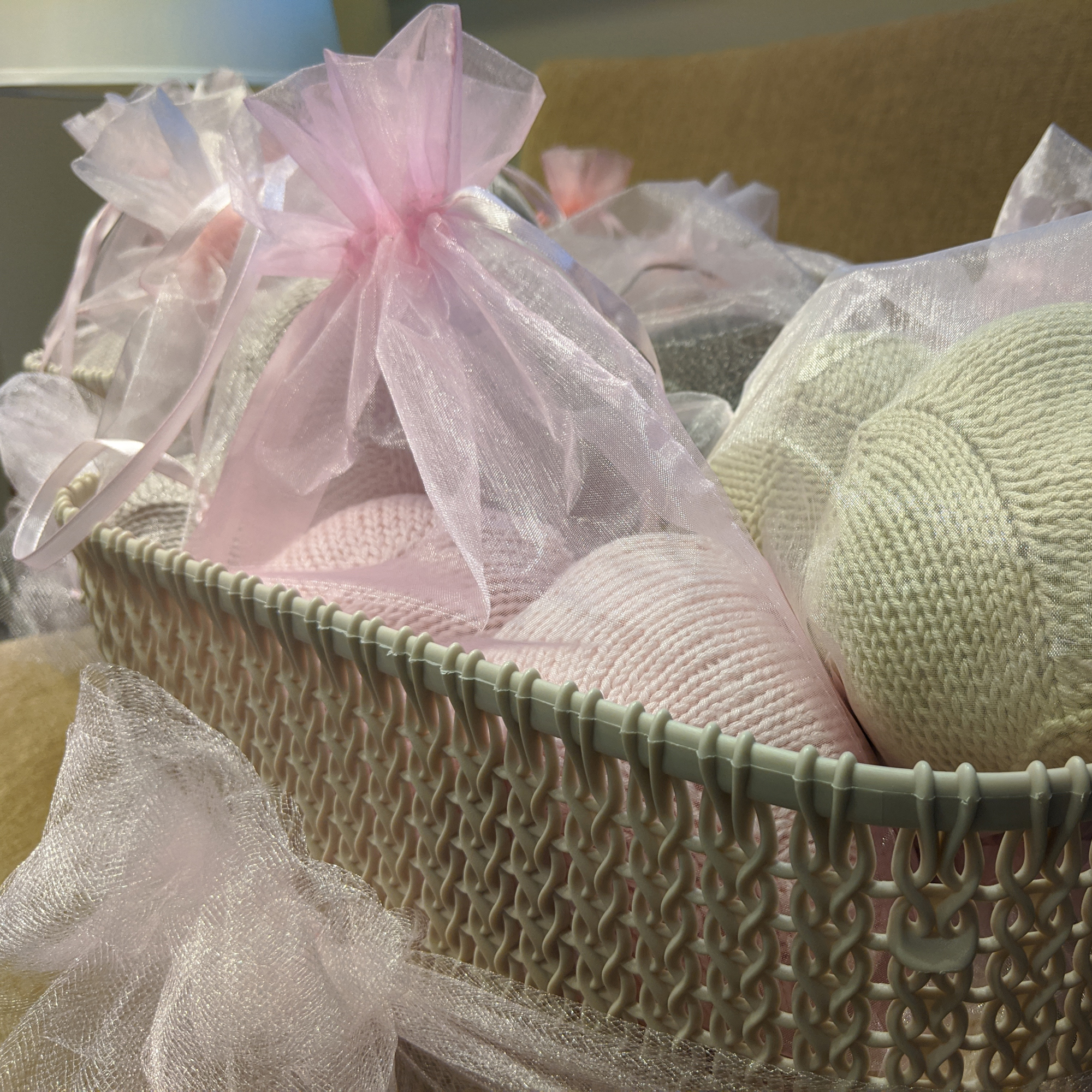 Knitted Knockers basket